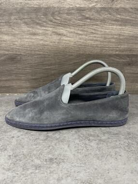 Vince Slip On Flats Shoes Womens Size 6 Blue Suede Loafer